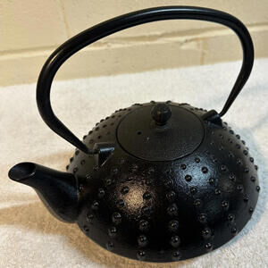 JAPANESE TETSUBIN Raw Iron Kettle Teapot Heavy Duty Black Rare